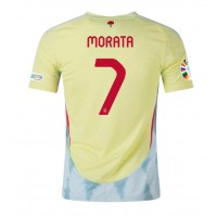 Spanien Alvaro Morata #7 Fußballbekleidung Auswärtstrikot EM 2024 Kurzarm